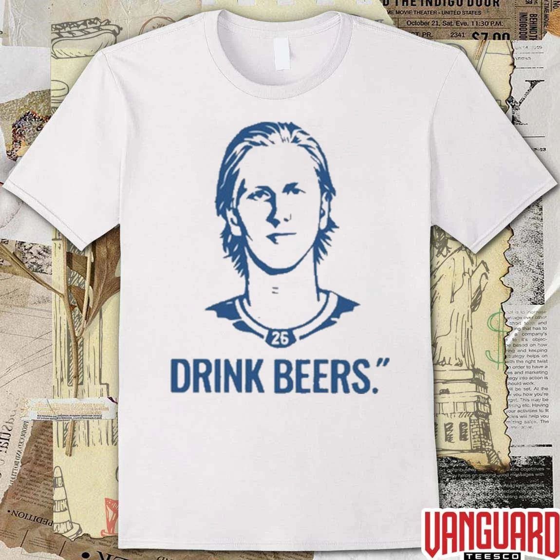 Sam Carrick’s Rasmus Dahlin Drink Beer t-shirt