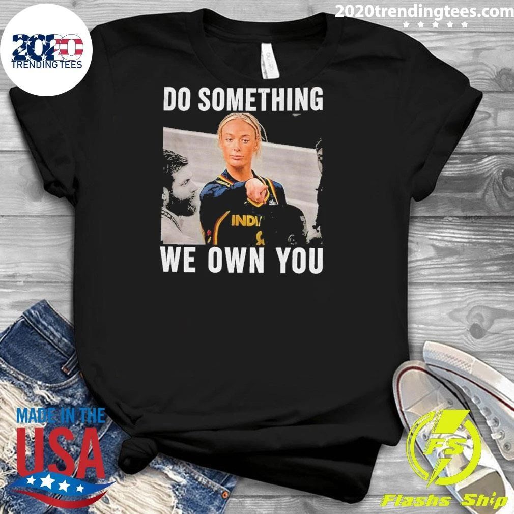 Sophie Cunningham Point God Indiana Fever Wnba 2026 Do Something We Own You Shirt