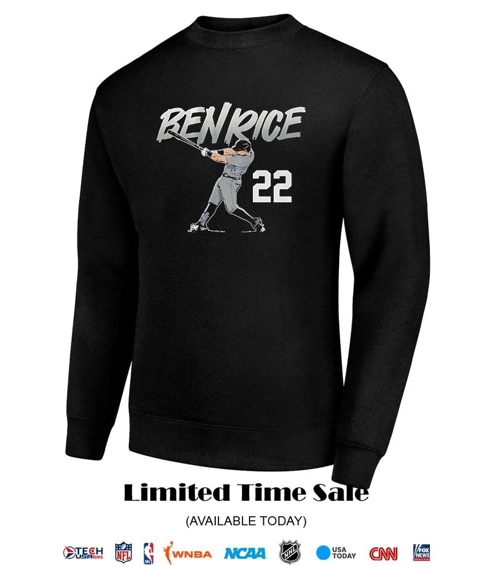 Ben Rice #22 New York Yankees slugger swing shirt