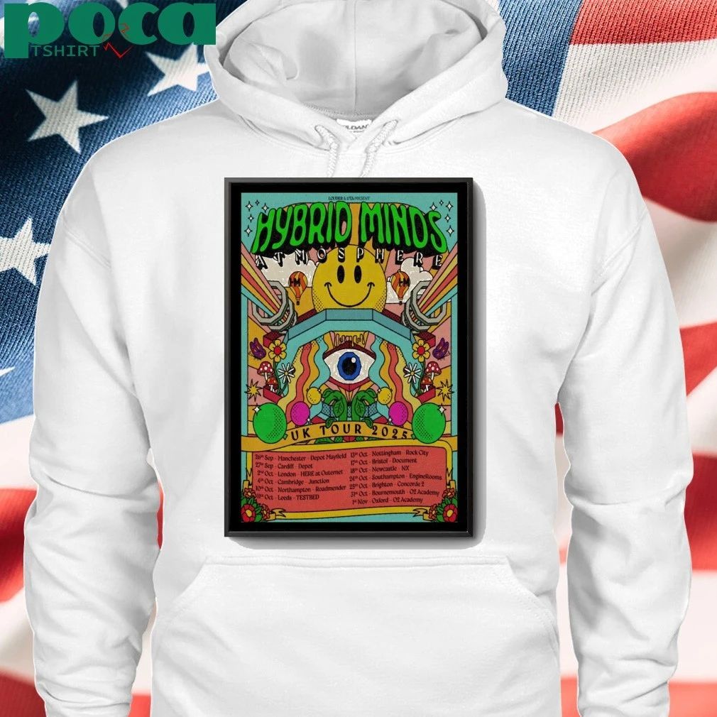 Hybrid Minds UK Tour 2025 Poster shirt