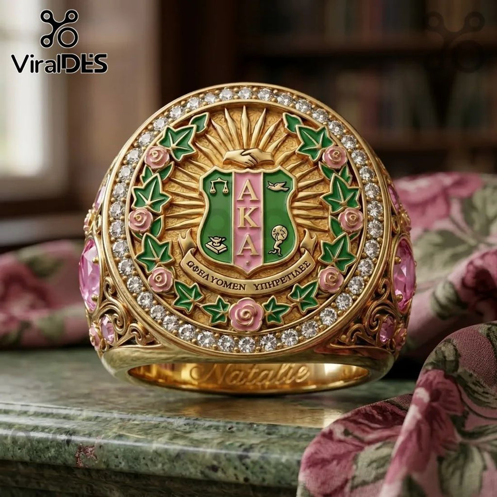 Custom Alpha Kappa Alpha Sorority Ring