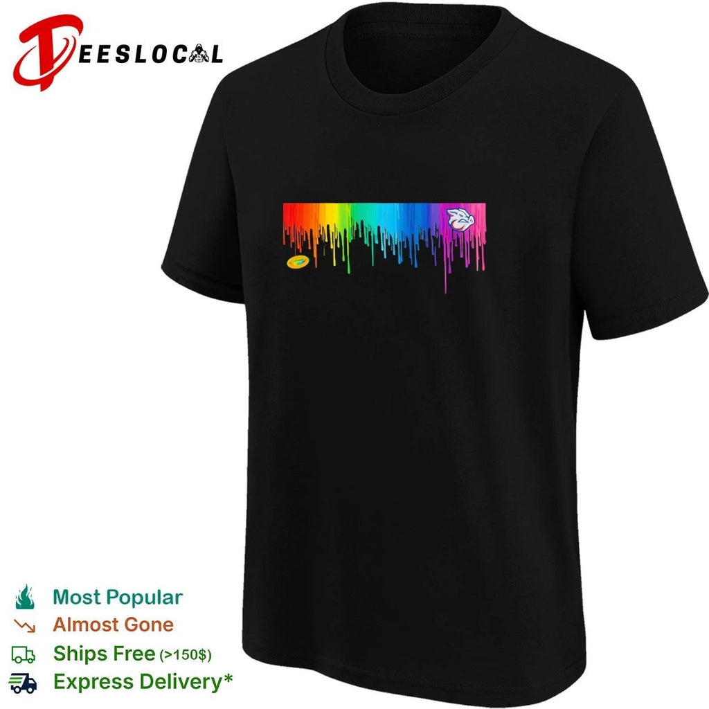 Crayola Paint Drip Lehigh Valley IronPigs T-shirt
