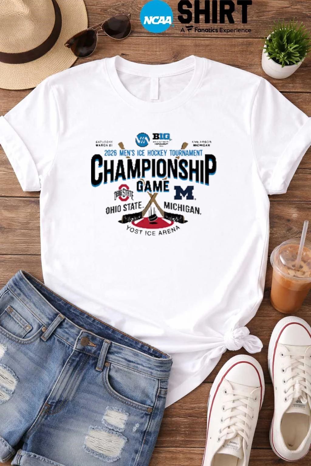 Big Ten 2026 men’s Ice Hockey Championship Head To Head T Shirt