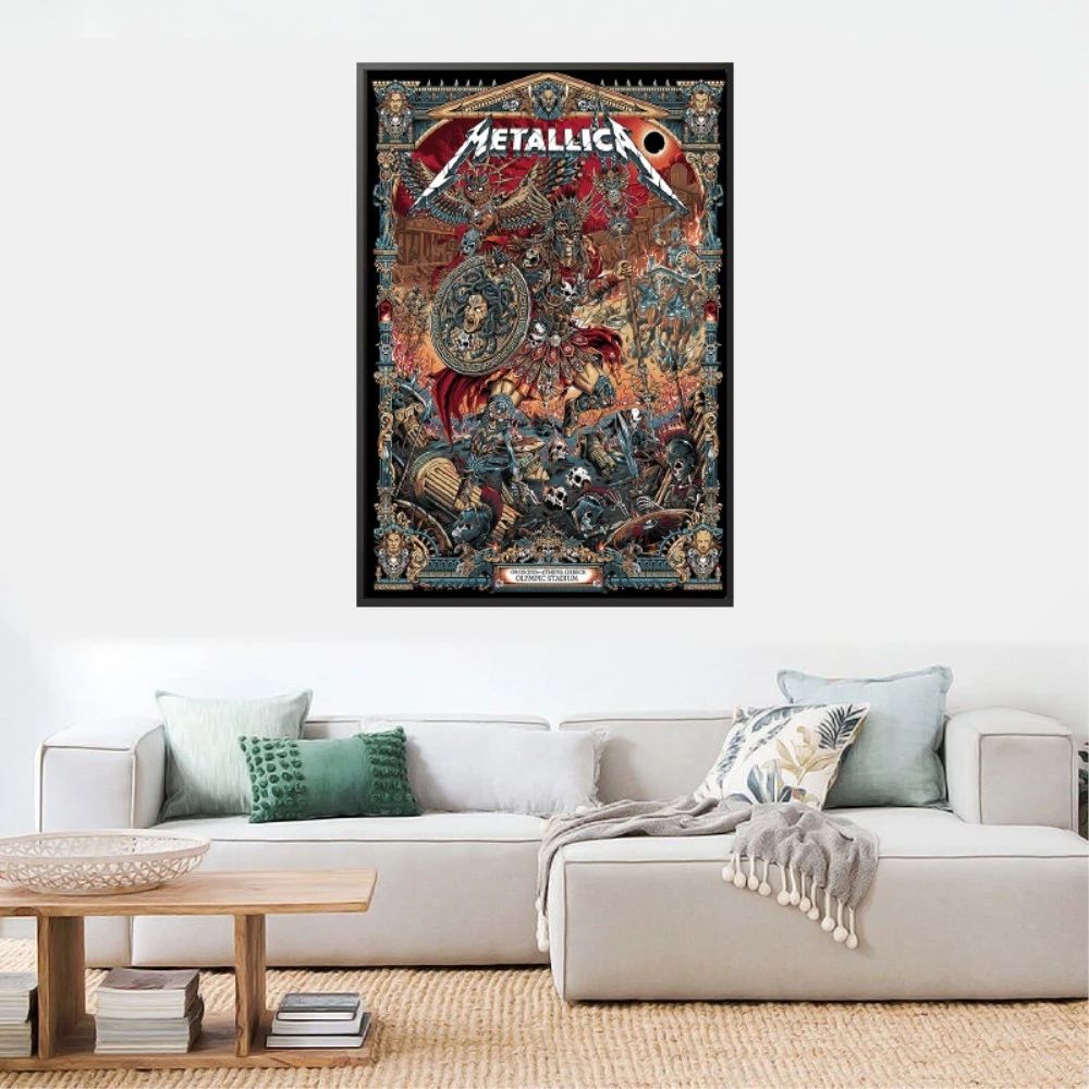 Metallica May 9, 2026 Athens, Greece Poster by Juan Ma Orozco