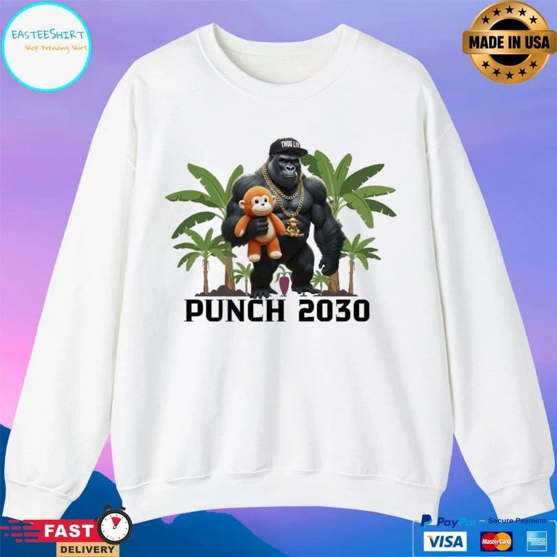 Monkey Punch 2030 Viral Monkey Lovers Graphic 2026 T-shirts