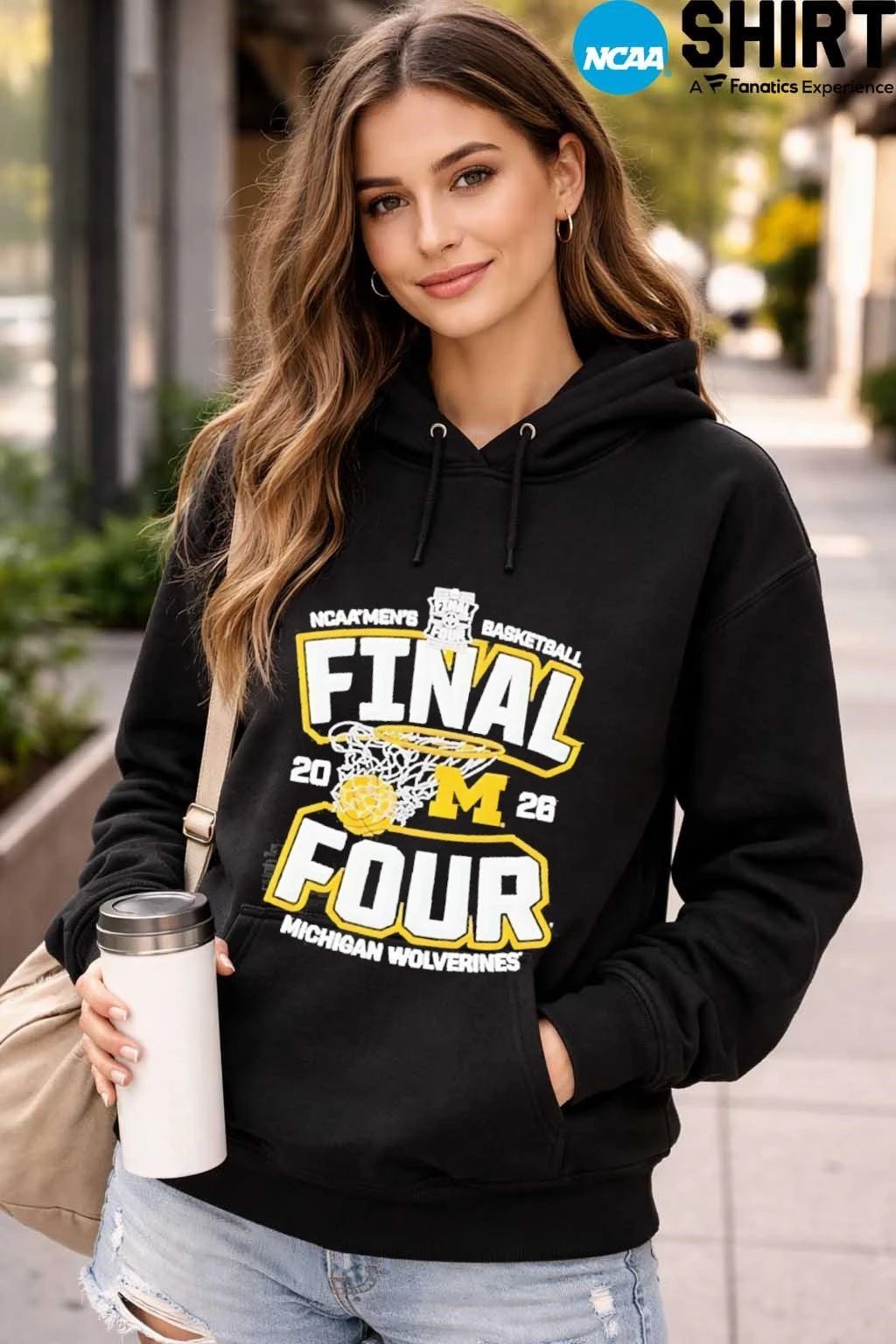 Michigan Wolverines Men’s Basketball 2026 NCAA Final Four Hoops March Madness Shirt