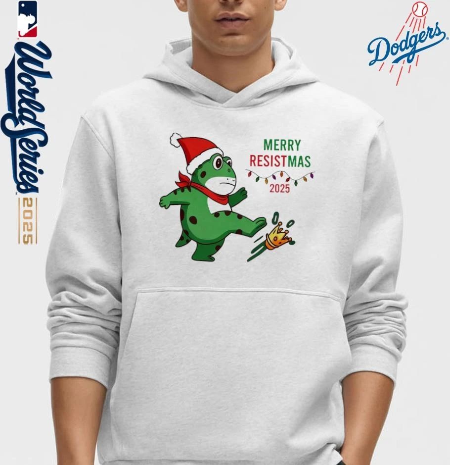 Merry Resistmas Portland Frog No King T-Shirt
