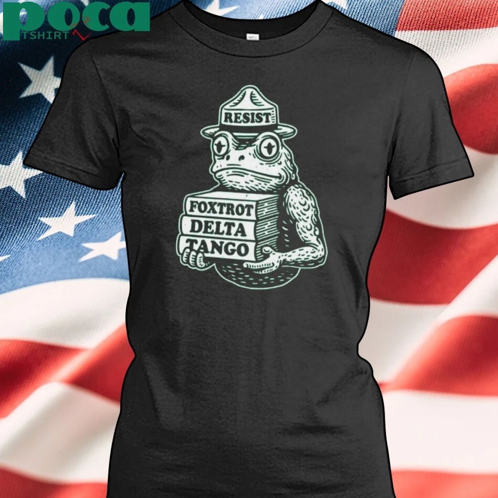 Portland-Frog-Protest Resist Foxtrot Delta Tango T-shirt
