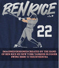 Ben Rice #22 New York Yankees slugger swing shirt