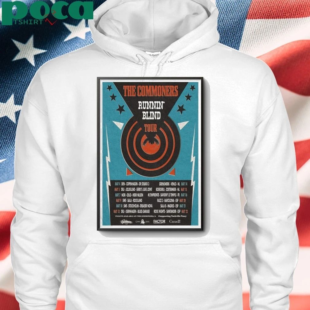 The Commoners May 2026 Poster Runnin Blind Tour shirt