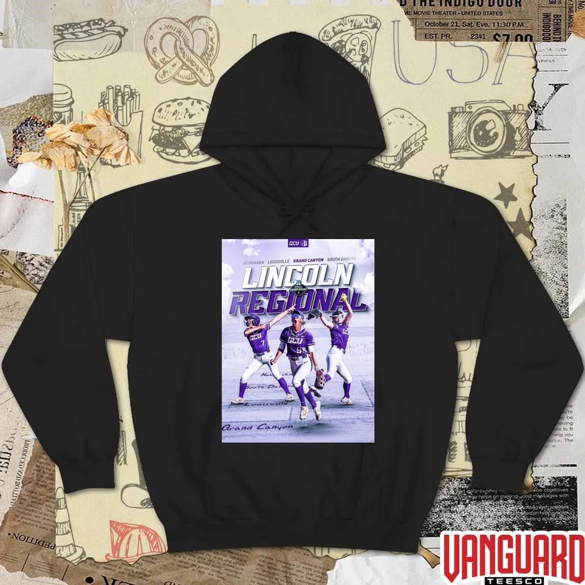 Grand Canyon University 2026 NCAA Softball Tournament Lincoln Regional Lincoln, Nebraska Poster t-shirt