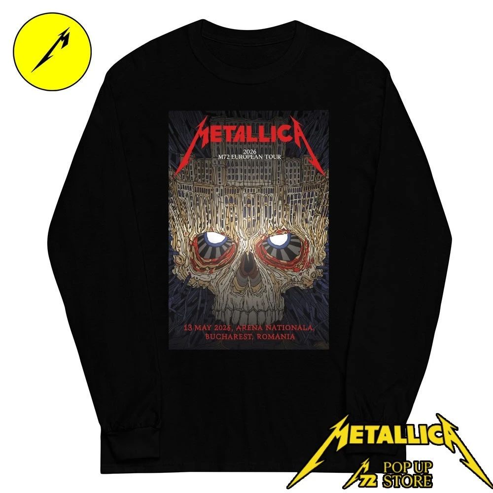 Metallica 2026 M72 European Tour May 13, 2026 Arena nationala, Bucharest , Romania Shirt