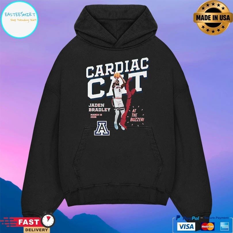 Arizona Wildcats Cardiac Cat Jaden Bradley March 13 2026 At The Buzzer T-shirts