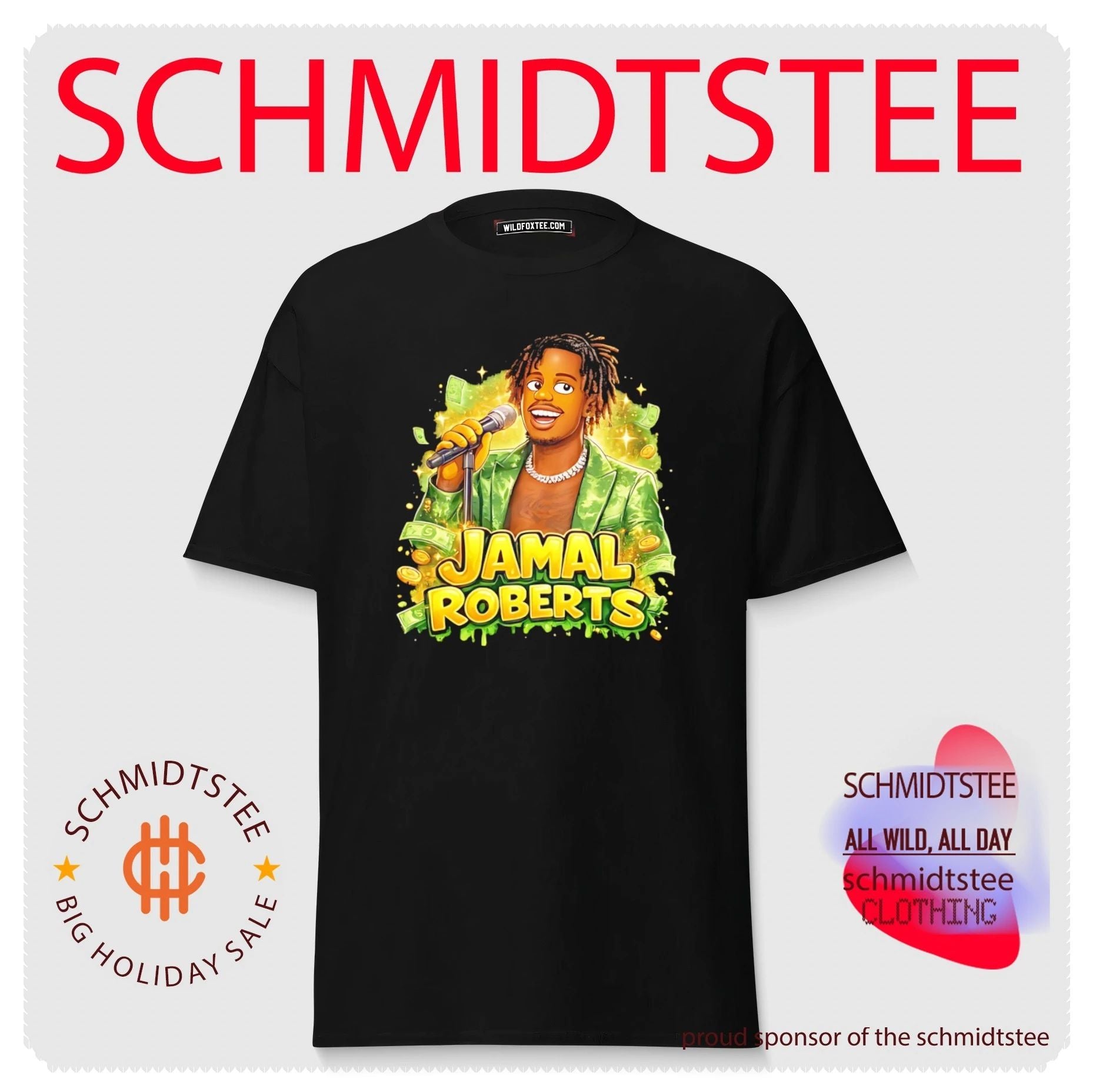 Jamal Roberts 2025 American Idol winner illustrated shirt