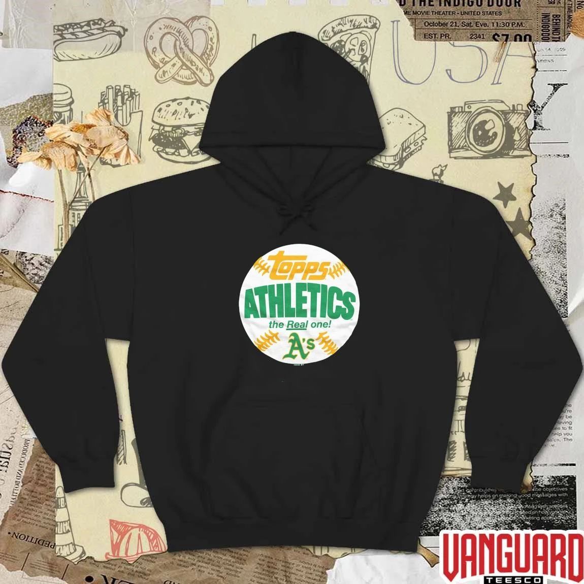 Athletics MLB 2026 x Topps Baseball The Real One t-shirt