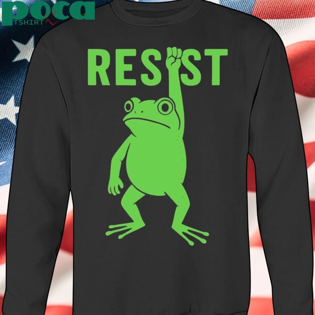 Superhero Portland Frog Against Fascism cartoon T-shirt