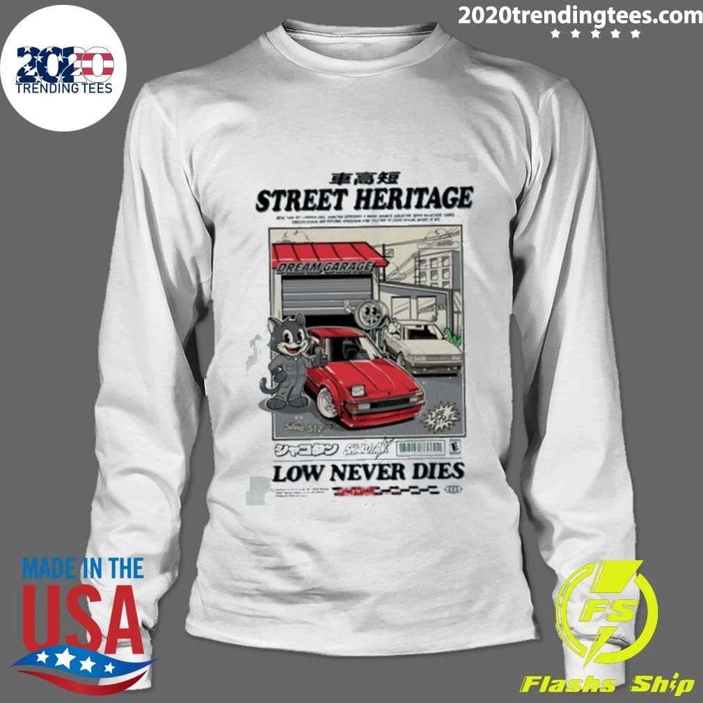 Street Heritage Shakotan Low Never Dies Silvia S12 Laurel C33 Shirt