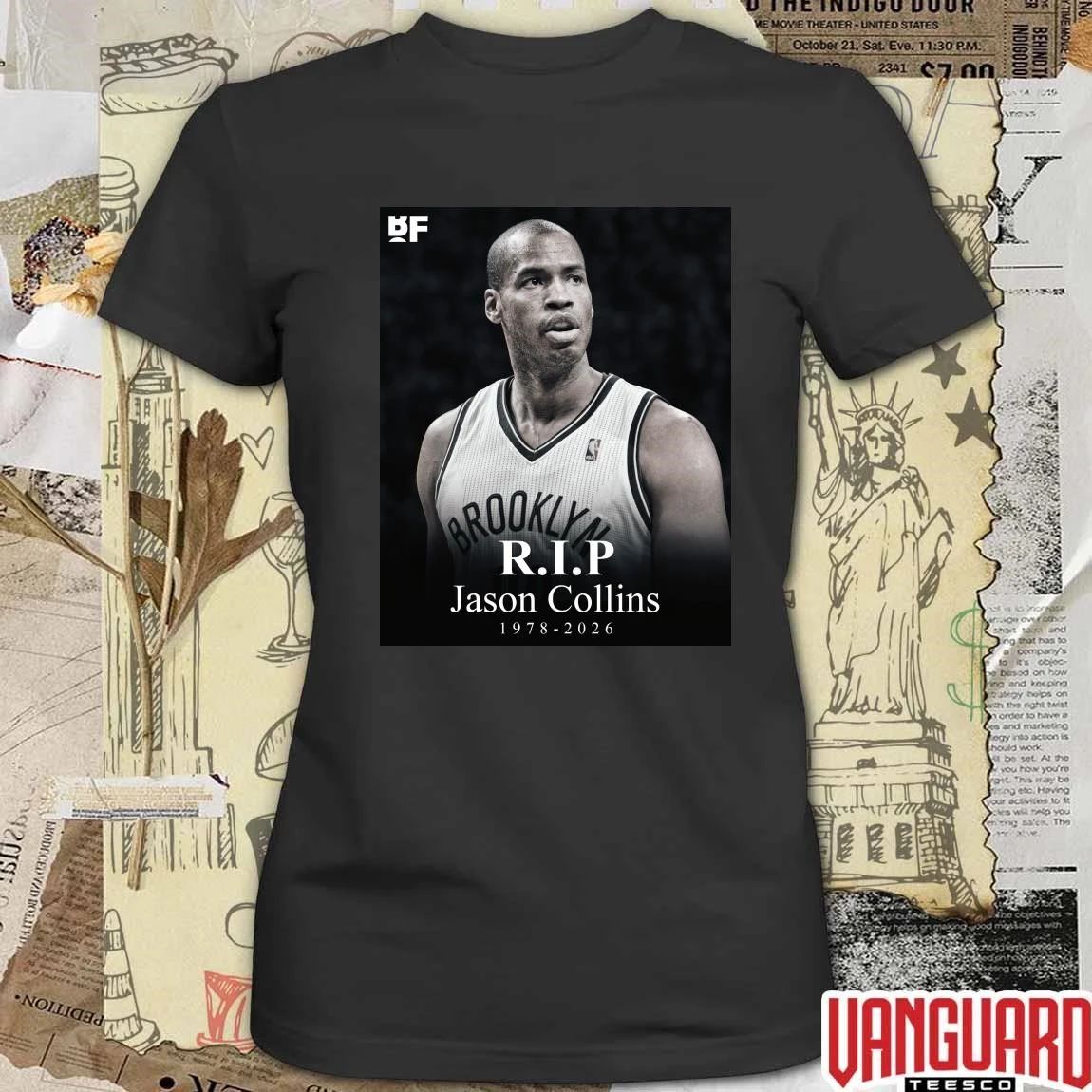 RIP Jason Collins 1978 – 2026 Basketball Forever Poster t-shirt