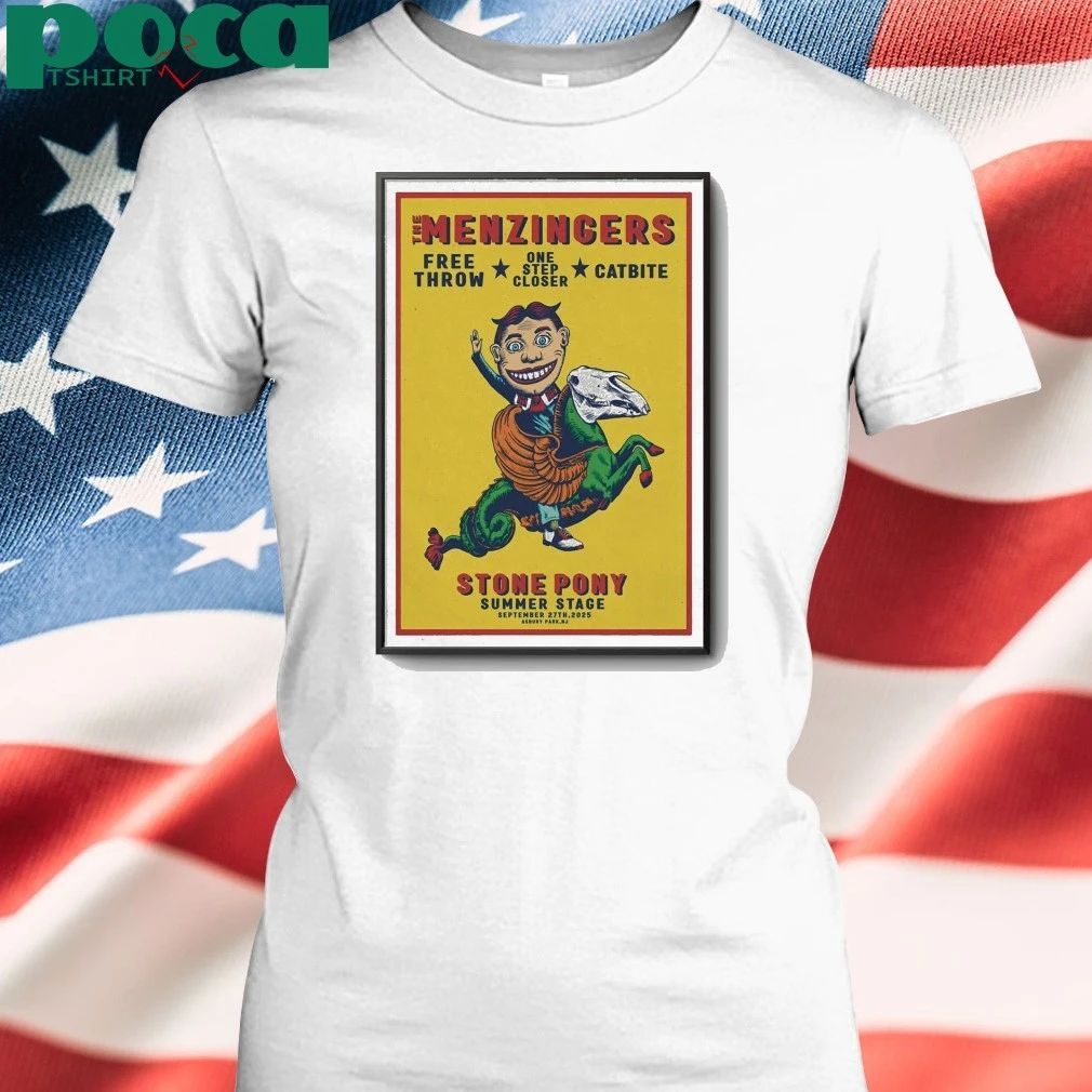 The Menzingersin Sep 27 2025 The Stone Pony in Asbury Park, NJ Poster shirt