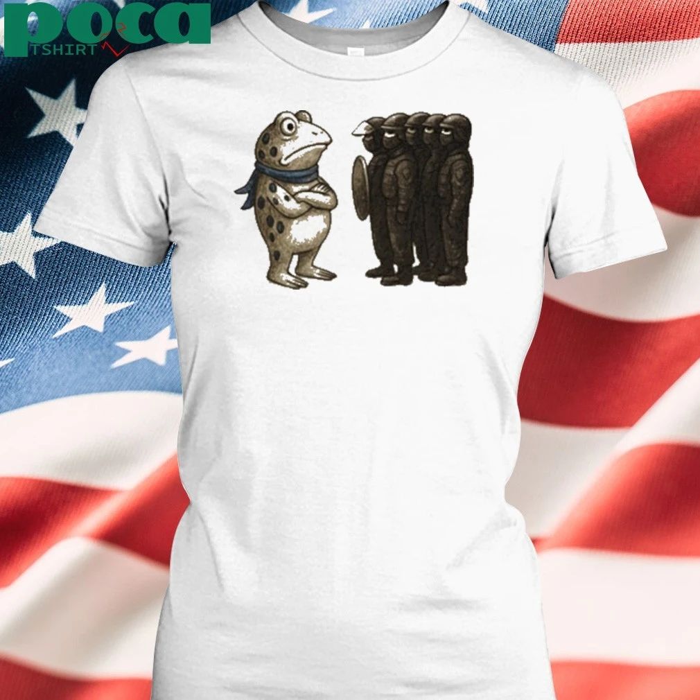Frogs Against Fascism Portland Frog T-shirt