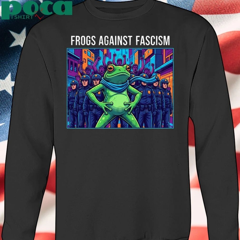Frogs Together Strong Portland Frog Frogs Against Fascism T-Shirt
