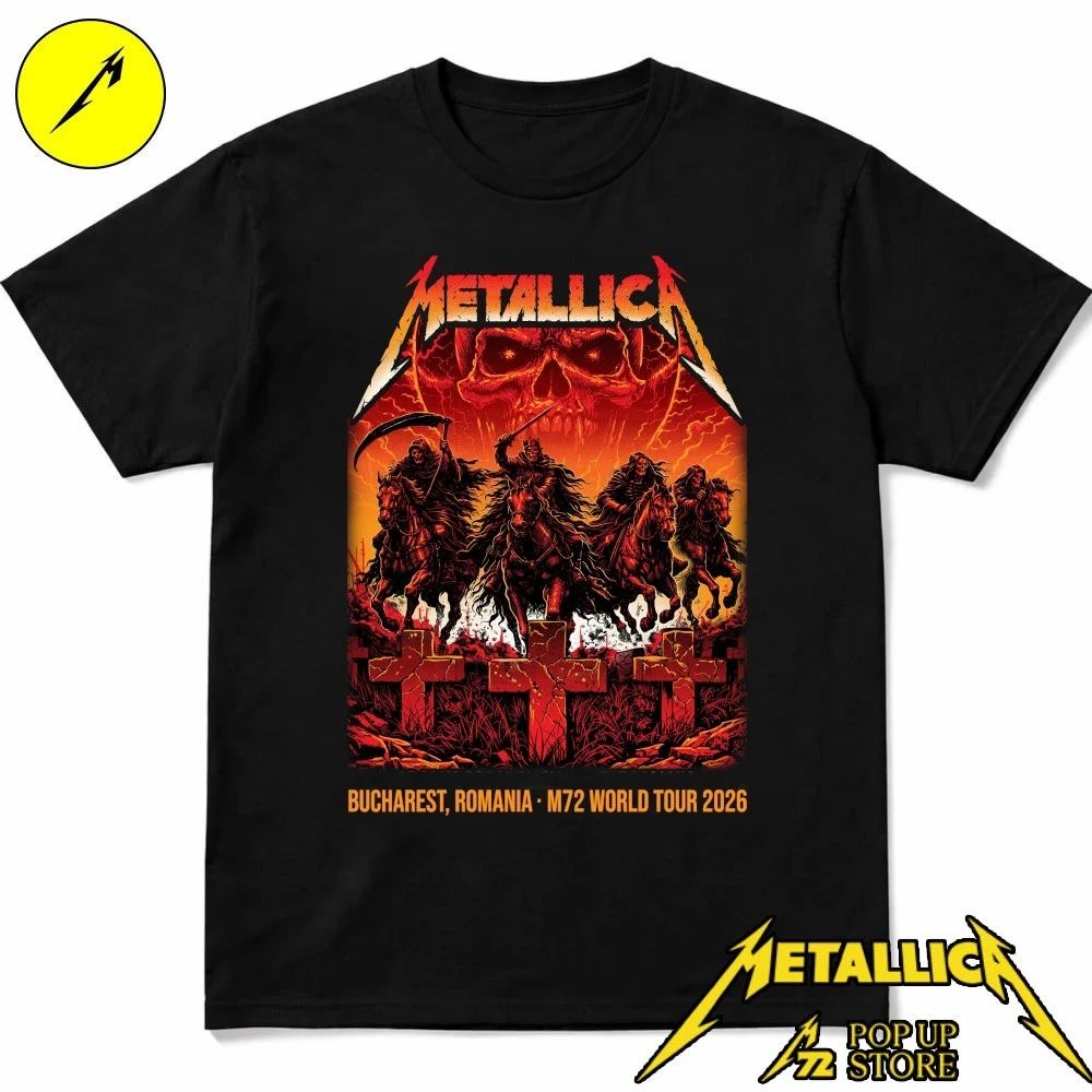 Metallica Pop-Up M72 Bucharest 2026 Poster By Maxx242 In Bucharest Romania At Arena Nationala On May 13 2026 Shirt