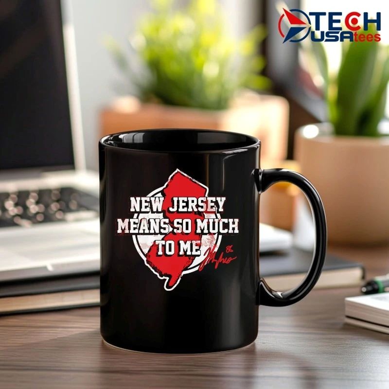 Jack Hughes New Jersey means so much to me signature shirt