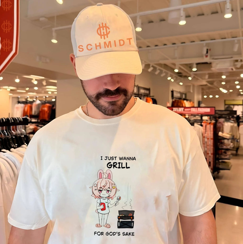 I Just Wanna Grill for God’s Sake anime bunny girl shirt