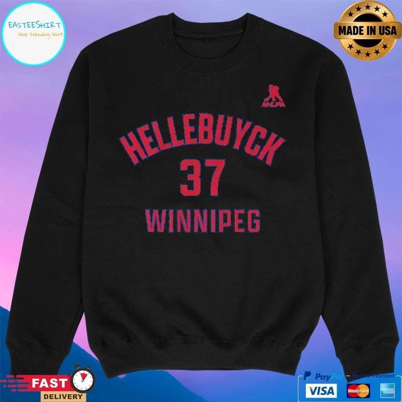 Winnipeg Jets Connor Hellebuyck 37 Winnipeg Name And Number T-shirts