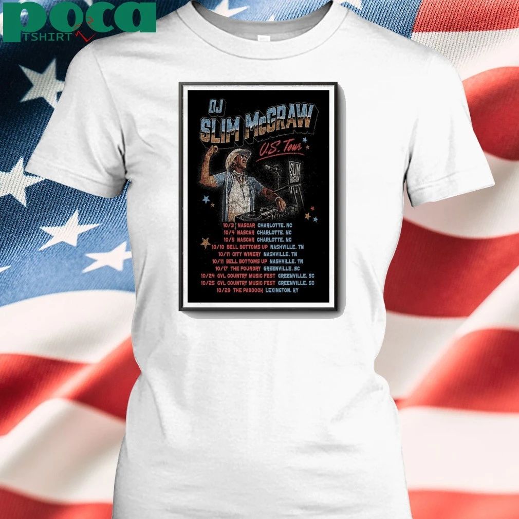 Tour DJ Slim McGraw 2025 Poster shirt