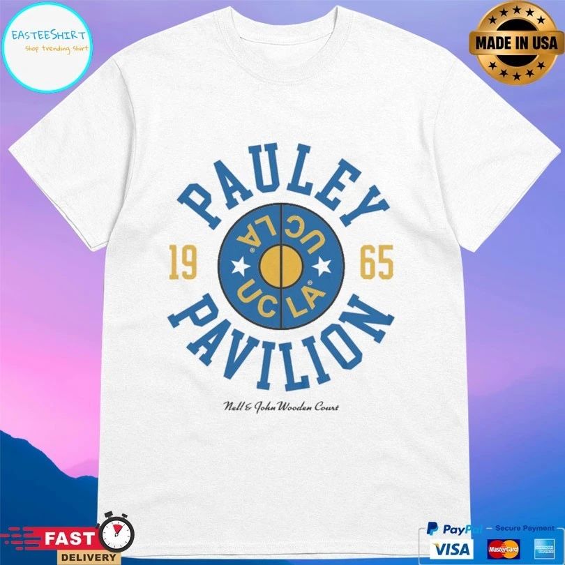UCLA Nell And John Wooden Court Pauley Pavilion 1965 T-shirts