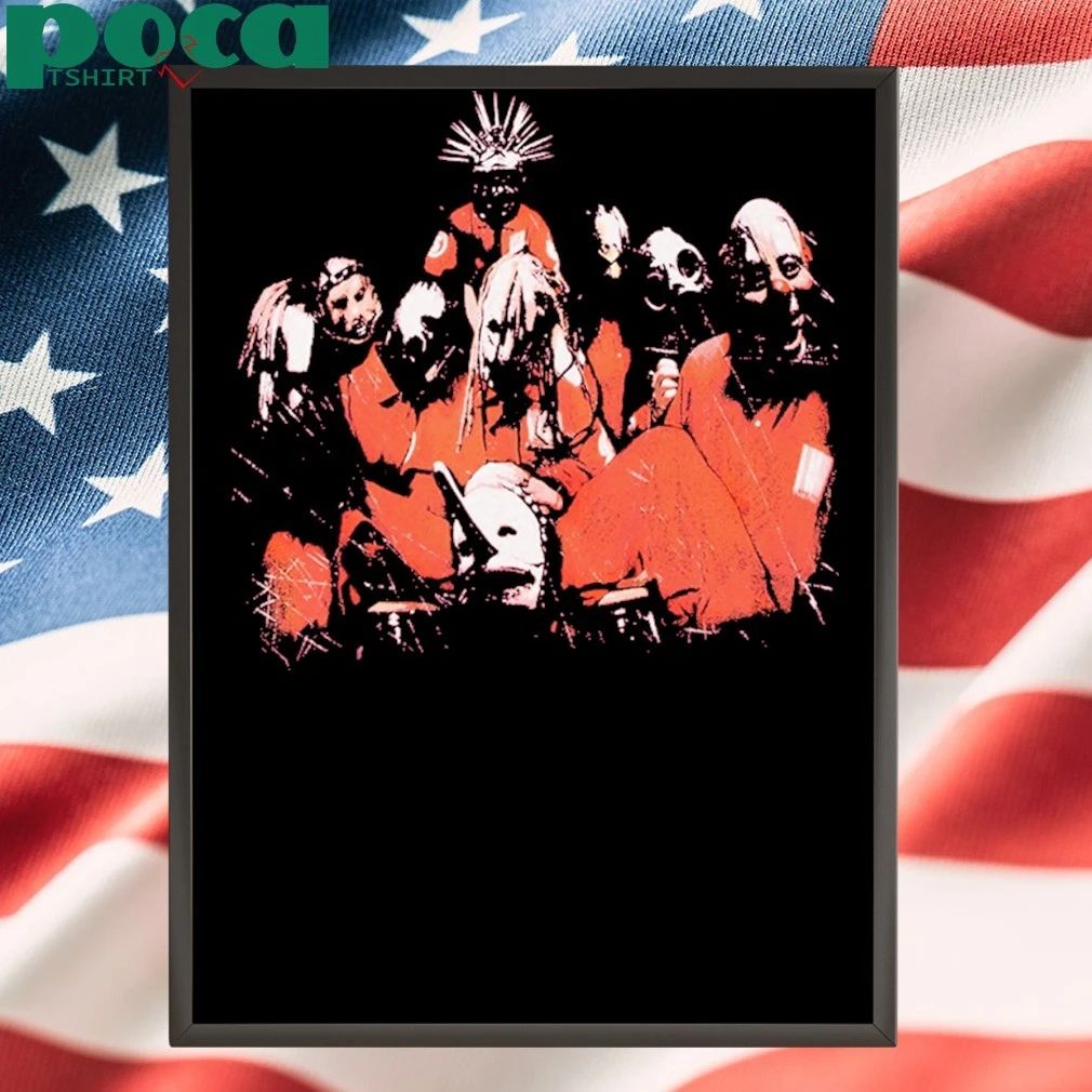 Slipknot Self Titled 25 Years Maroon T-Shirt