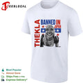 Thekla Banned in Japan AEW Stardom Pro Wrestling T-shirt