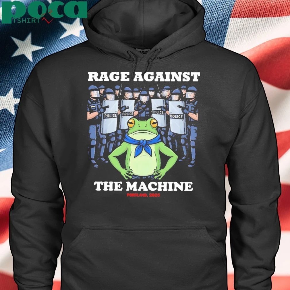 Rage Against The Machine Frog – Portland 2025 Protest – Portland Frog Protest T-Shirt