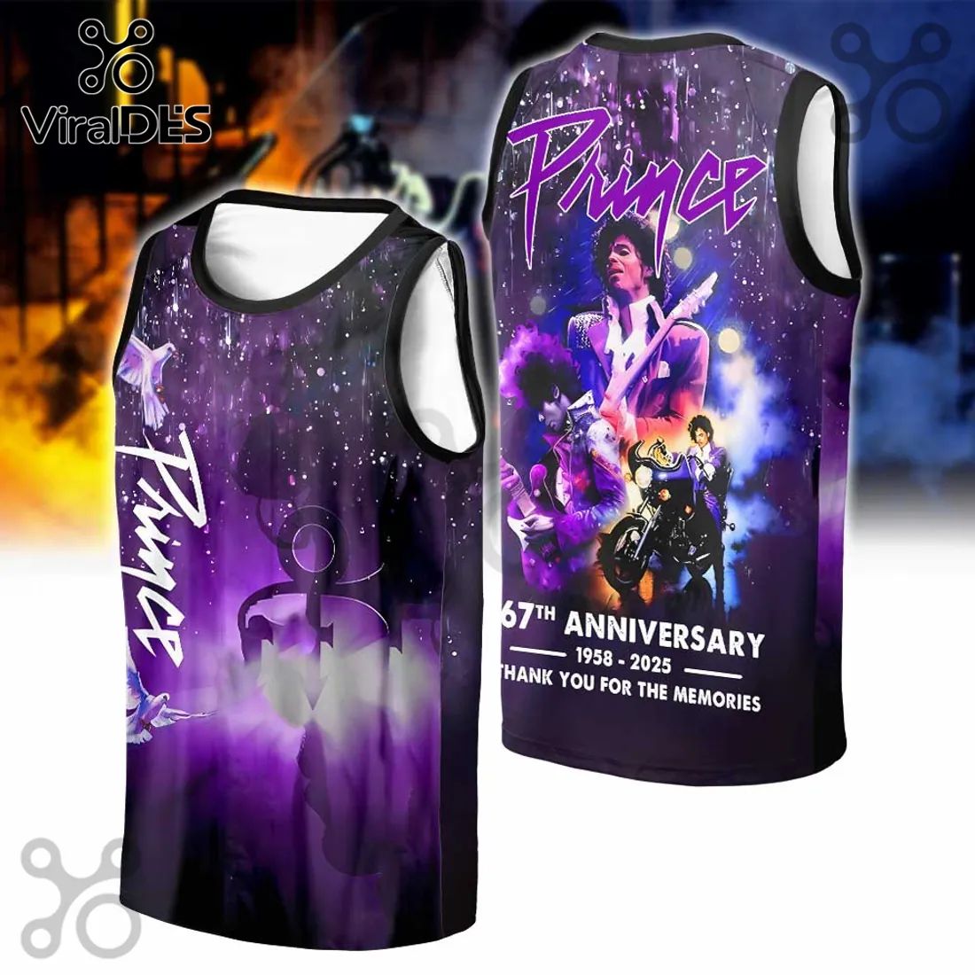Prince 67th Anniversary Purple Pullover Hoodie