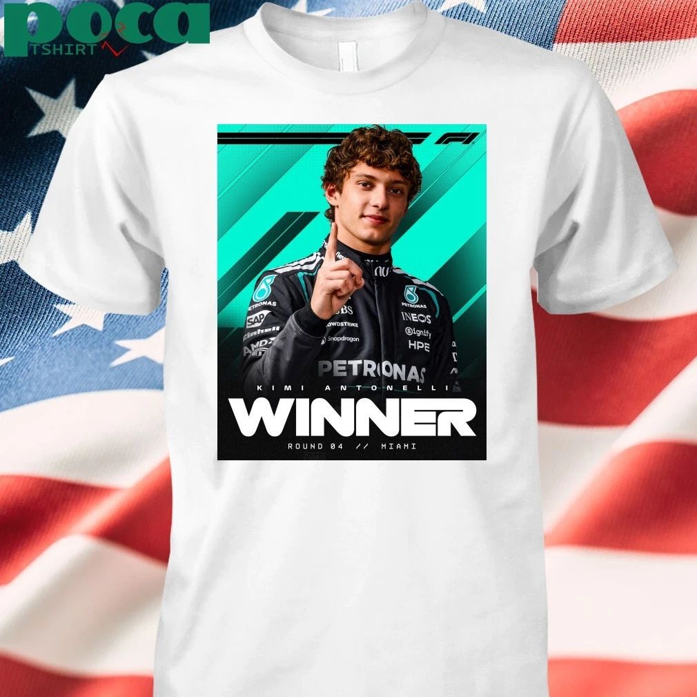 Kimi Antonelli Winner Miami GP 2026 Mercedes-AMG PETRONAS F1 Team T-Shirt