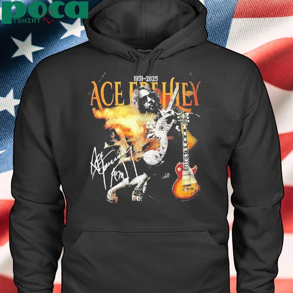 RIP ACE Frehley 1951 – 2025 signature T-shirt