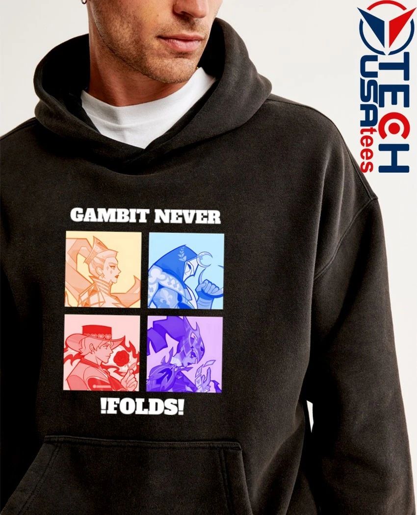 Gambit never folds shirt