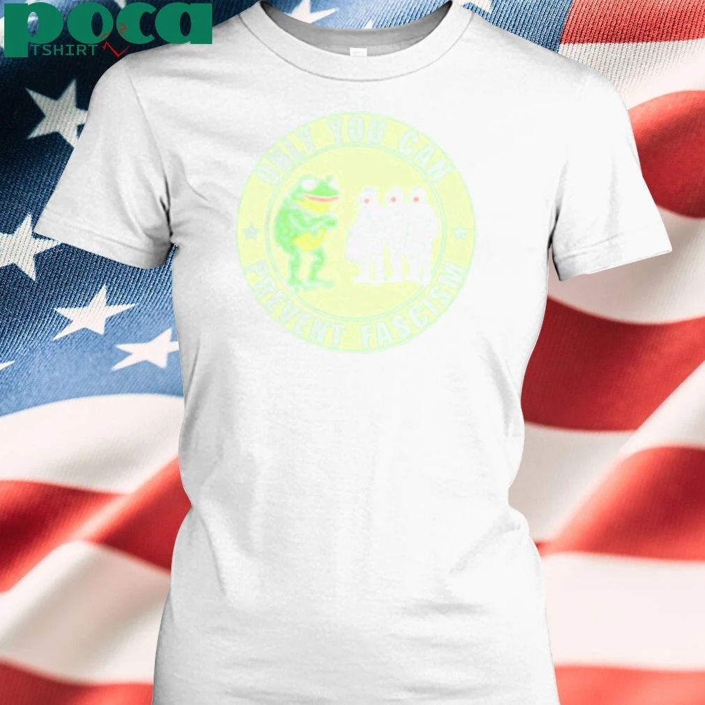 Portland Frog Only You Can Prevent Fascism logo T-Shirt