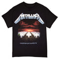 Metallica Master of Puppets Tracklist T-Shirt – Heavy Metal Album Cover Graphic Tee – Black Cotton Rock Merch