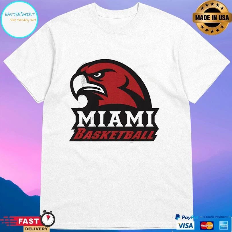 Miami Redhawks Oh Basketball Logo T-shirts