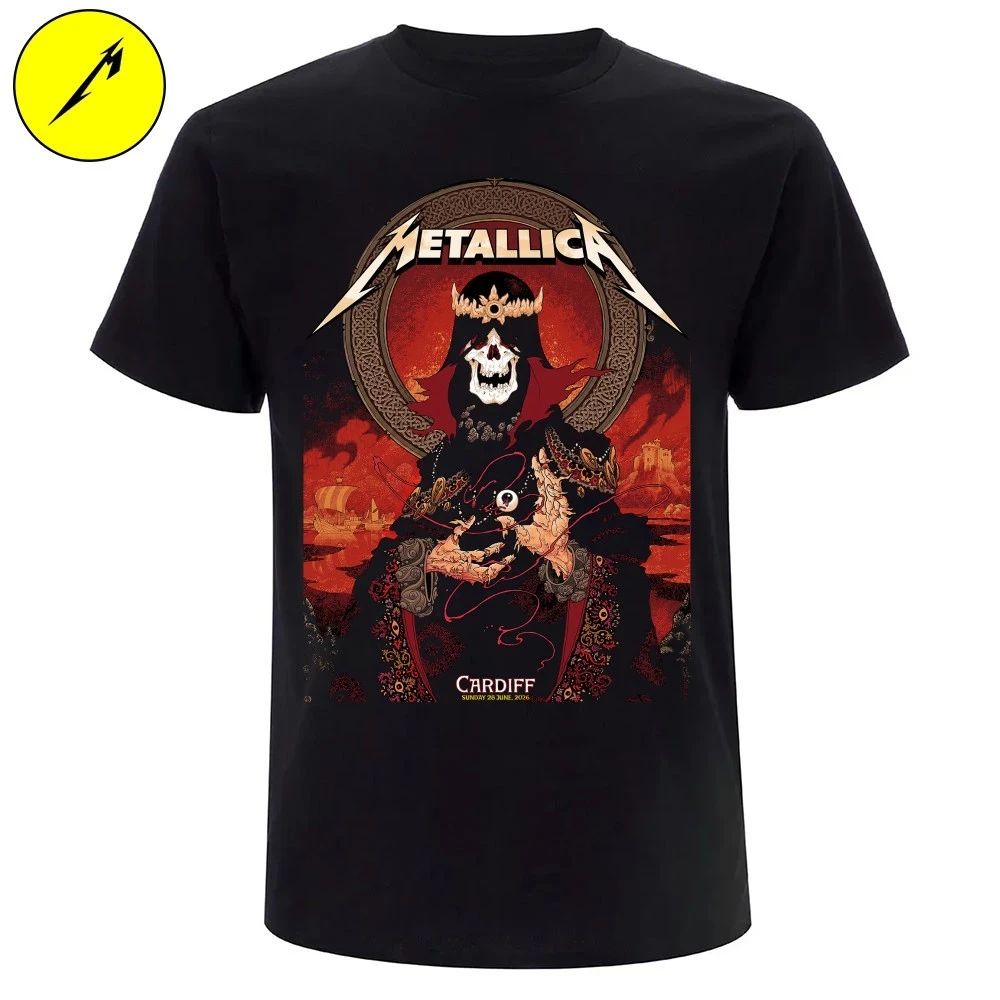 Metallica Cardiff Pop-Up Store T-Shirt – Limited Edition June 28, 2026 Principality Stadium in Cardiff, Wales – By Peter Diamond