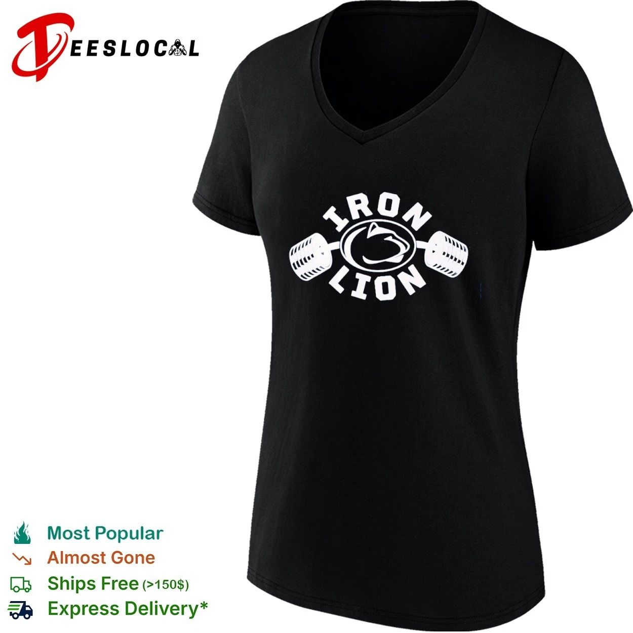 Iron Lion Penn State Nittany Lion Weightlifting T-shirt