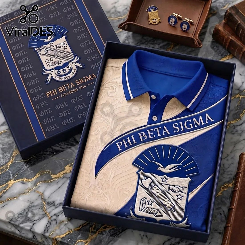 Phi Beta Sigma 1914 Heritage Polo Shirt