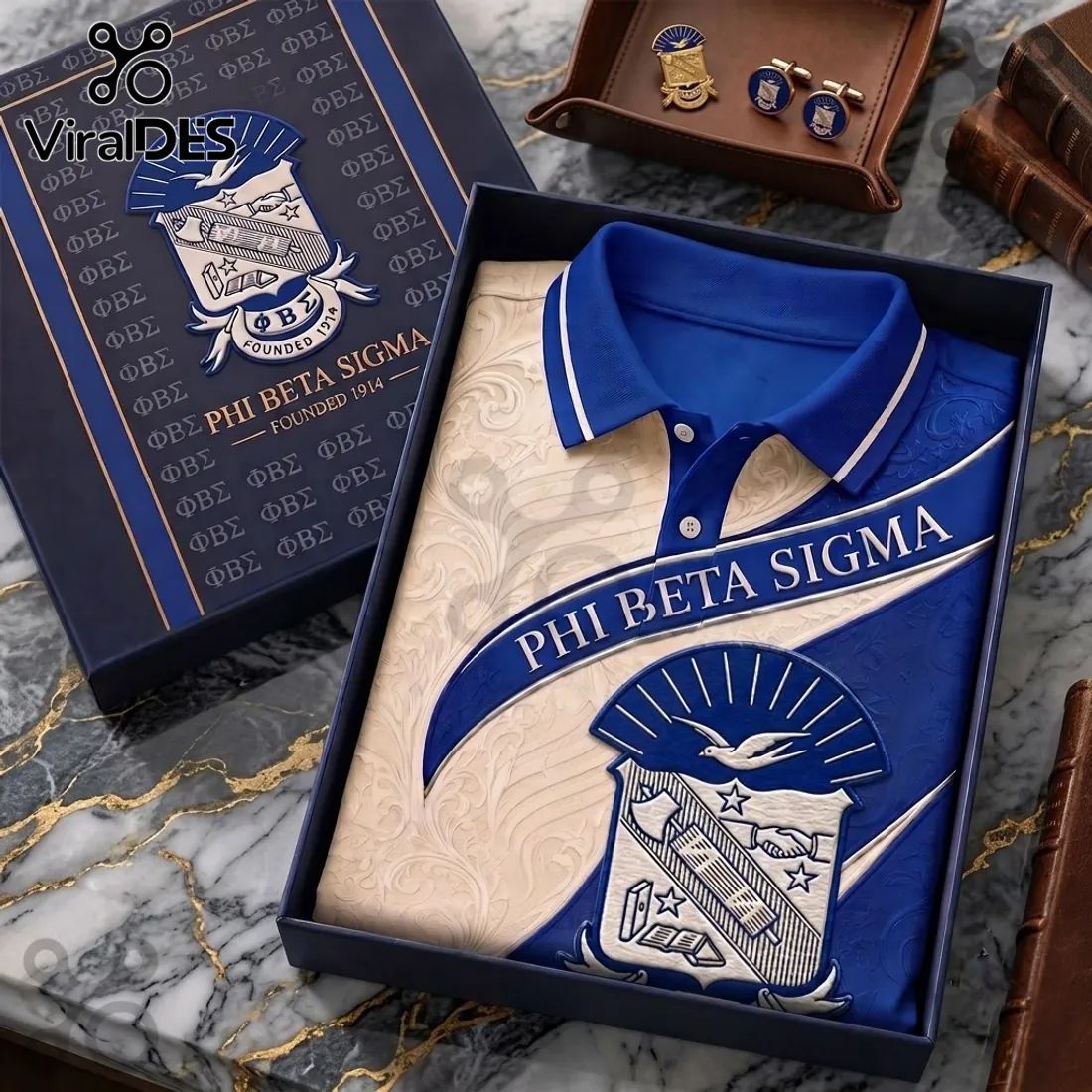 Phi Beta Sigma 1914 Heritage Polo Shirt