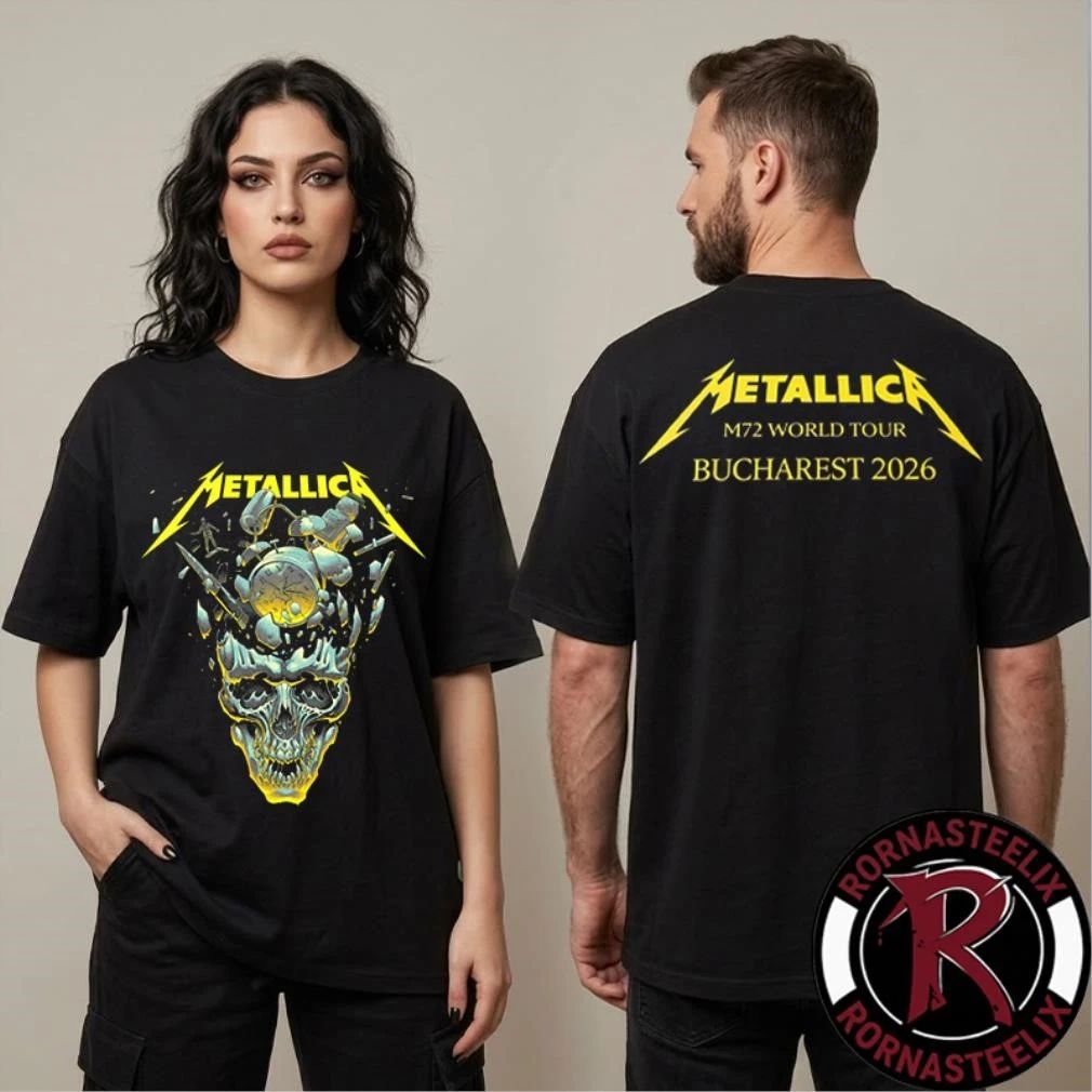 Metallica M72 Bucharest At Arena Nationala In Bucharest RO On May 13 2026 M72 World Tour 2026 Shirt