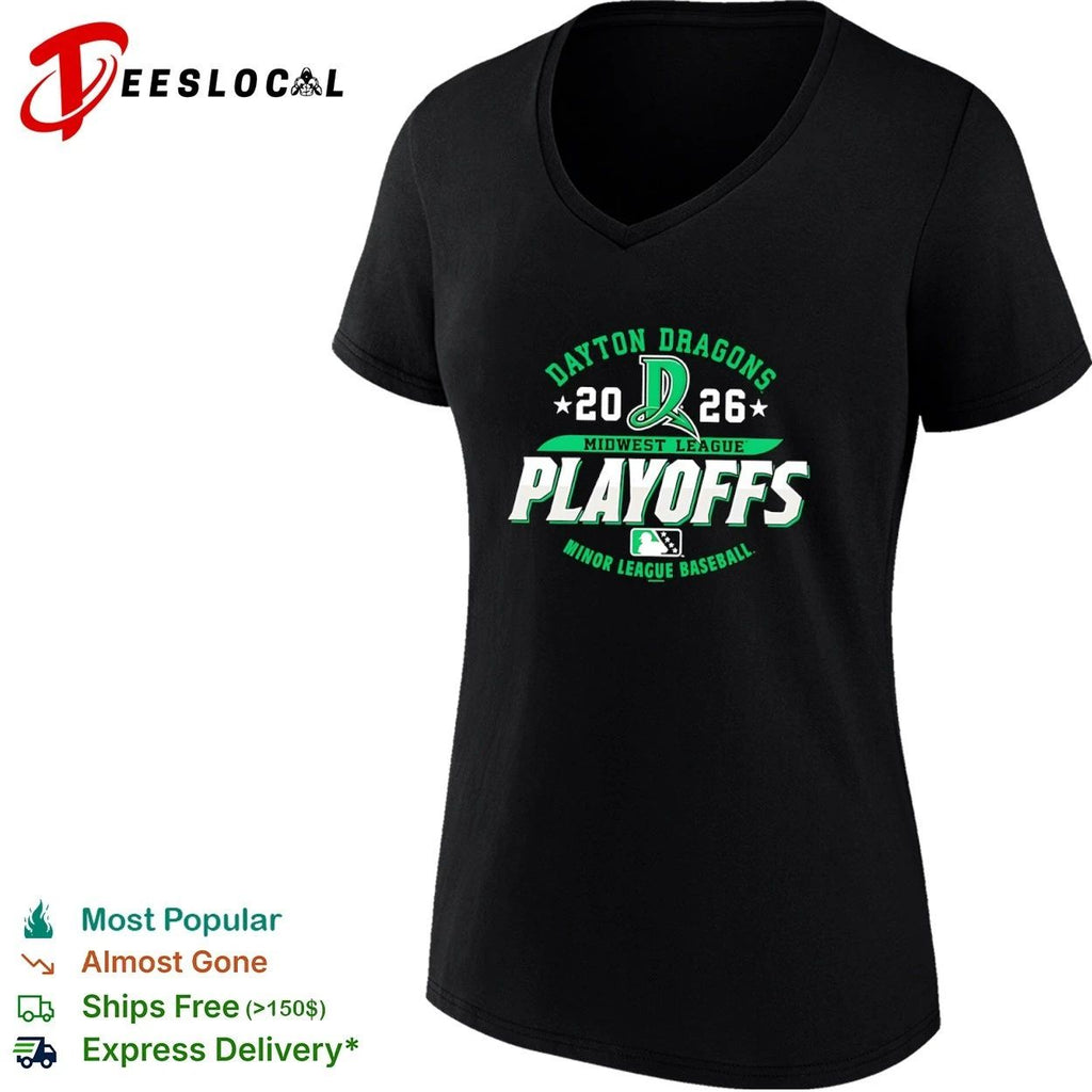 Dayton Dragons 2026 Midwest League Playoffs Minor League Baseball T-shirt