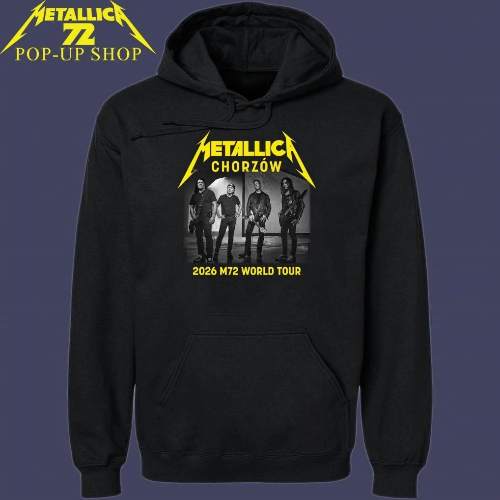Metallica M72 Chorzów, Poland 2026 Band Members World Tour T-Shirt