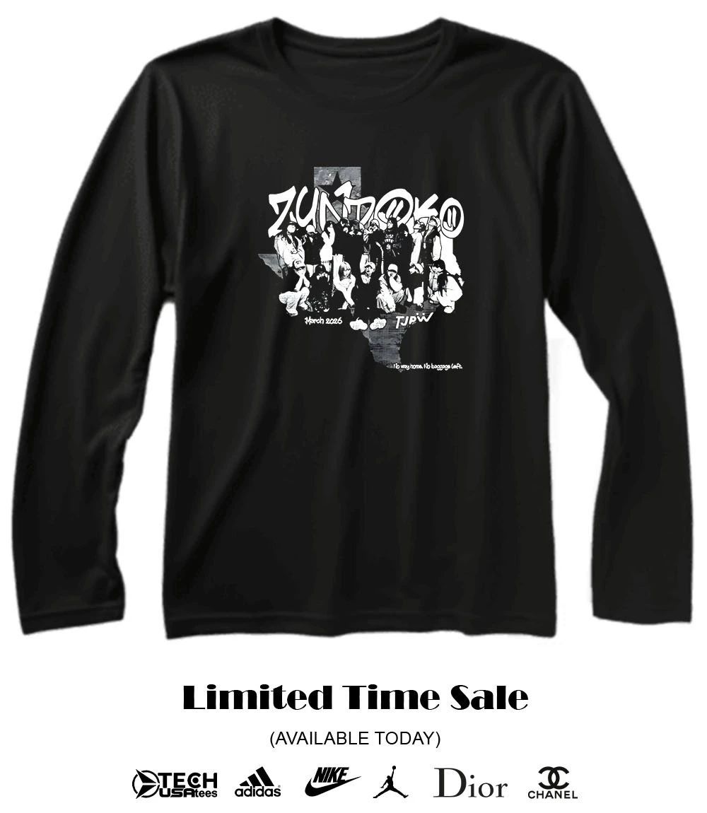 Zundoko Texas Tour TJPW no way home no baggage left T-shirt