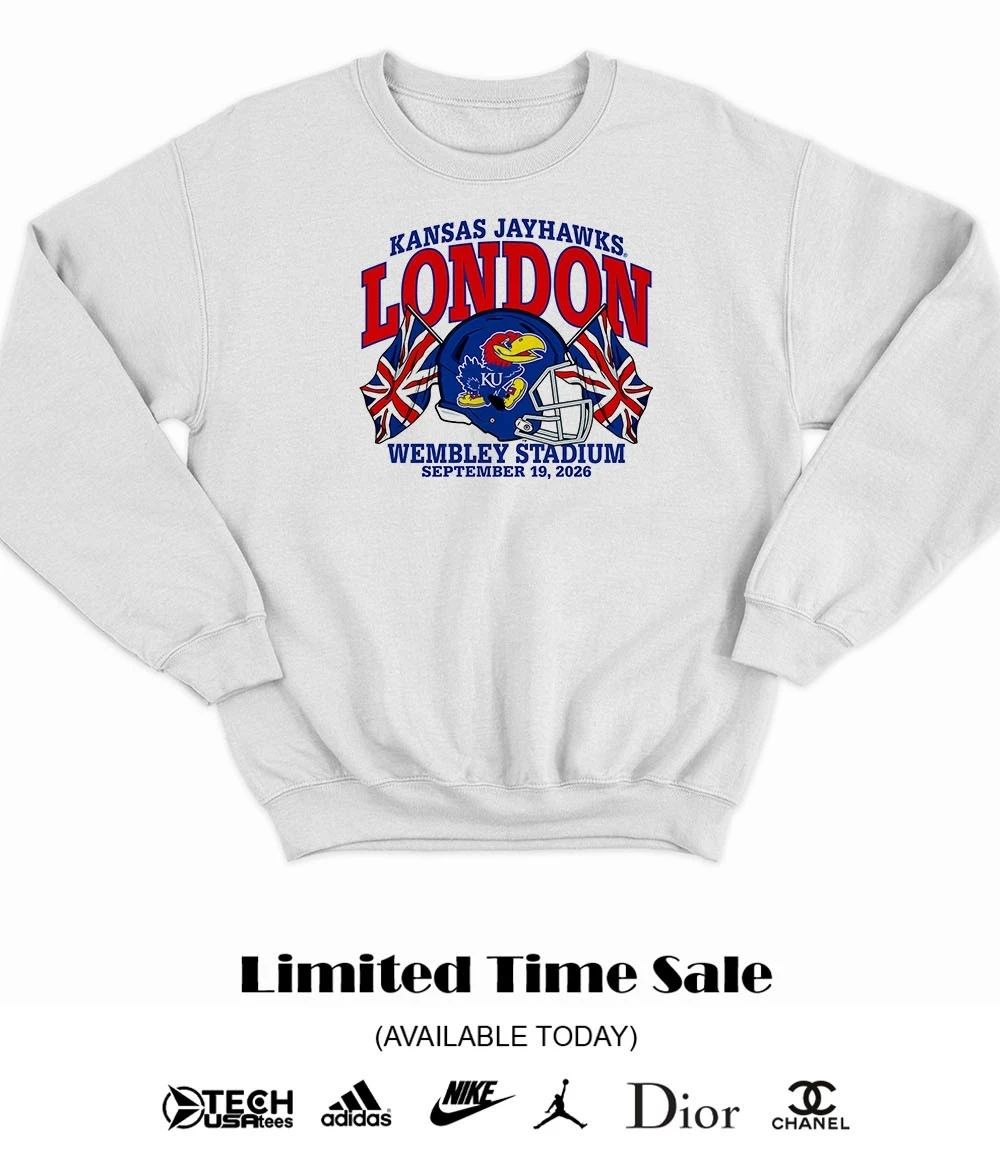 Kansas Jayhawks London Wenbley Stadium 2026 helmet shirt